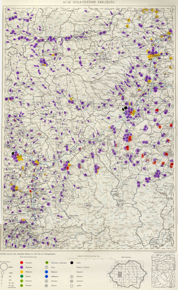 Ein Plakat einer Deutschlandkarte mit farbigen Punkten, die die Bevölkerungsverteilung anzeigen, und Text unten, der die Gesamtzahl der Bewohner zeigt.