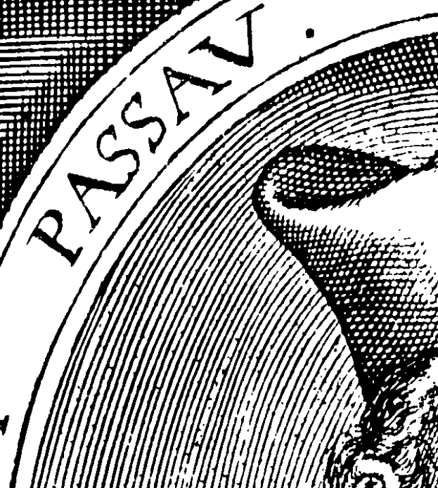 Eine Schwarz-Weiß-Zeichnung eines Mannes mit geschlossenen Augen, langen lockigen Haaren und einem zufriedenen Gesichtsausdruck, mit dem Wort "Passion" in fetter Schrift darüber.